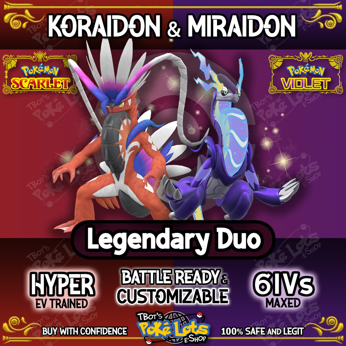 Koraidon and Miraidon Poster