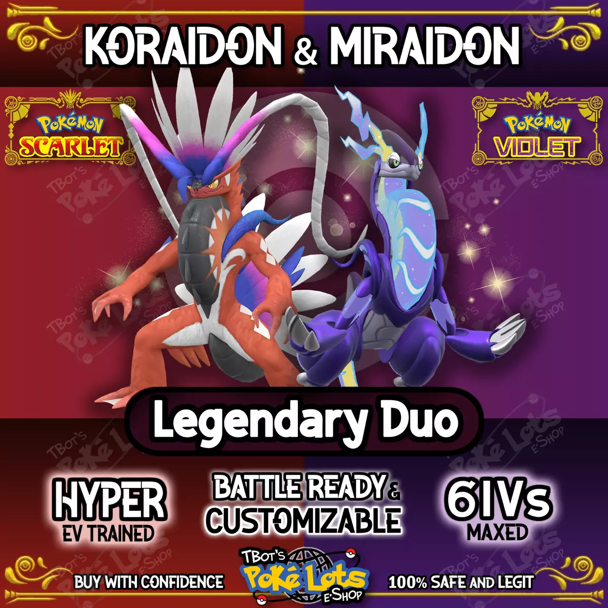 KORAIDON vs MIRAIDON  Legendary Pokémon Battle [Pokémon Scarlet