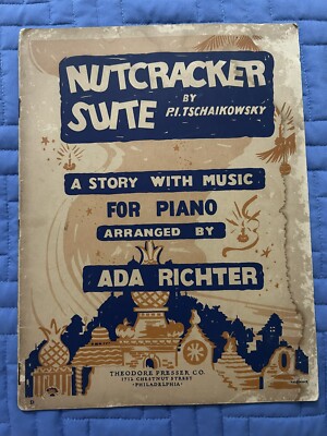 VINTAGE Nutcracker Suite Tschaikowsky, 1941, A Story Piano Sheet Music