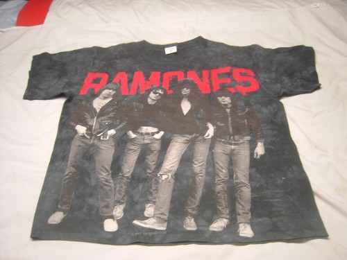 2007 RAMONES 1234 T SHIRT LIQUID BLUE 