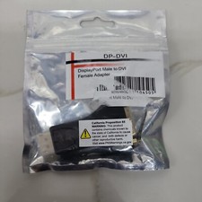Compact DisplayPort Male to DVI Female Adapter DPM-DVIF New 