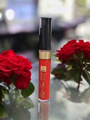Avon POWER STAY 16h Flüssiger Lippenstift More Than Red  Matt Liquid