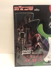 Fits All Guitar Video Game Guitars- Rock Guitar Skins/ Skeleton W/ Hair - New