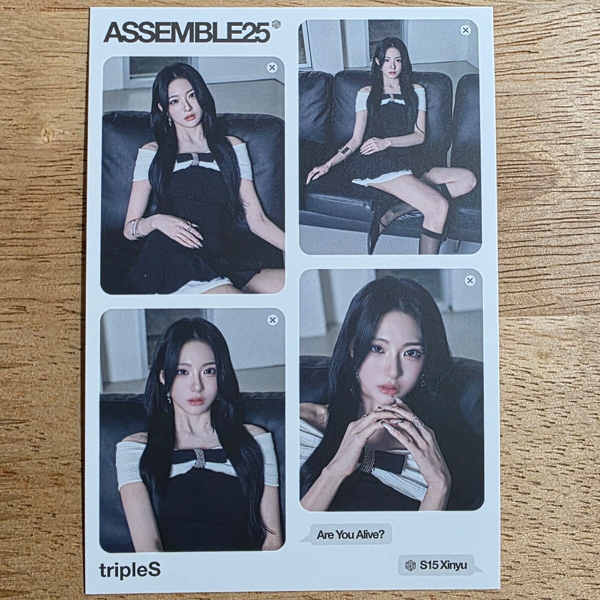 Xinyu Official Visual Card TripleS Assemble 25 Are You Alive