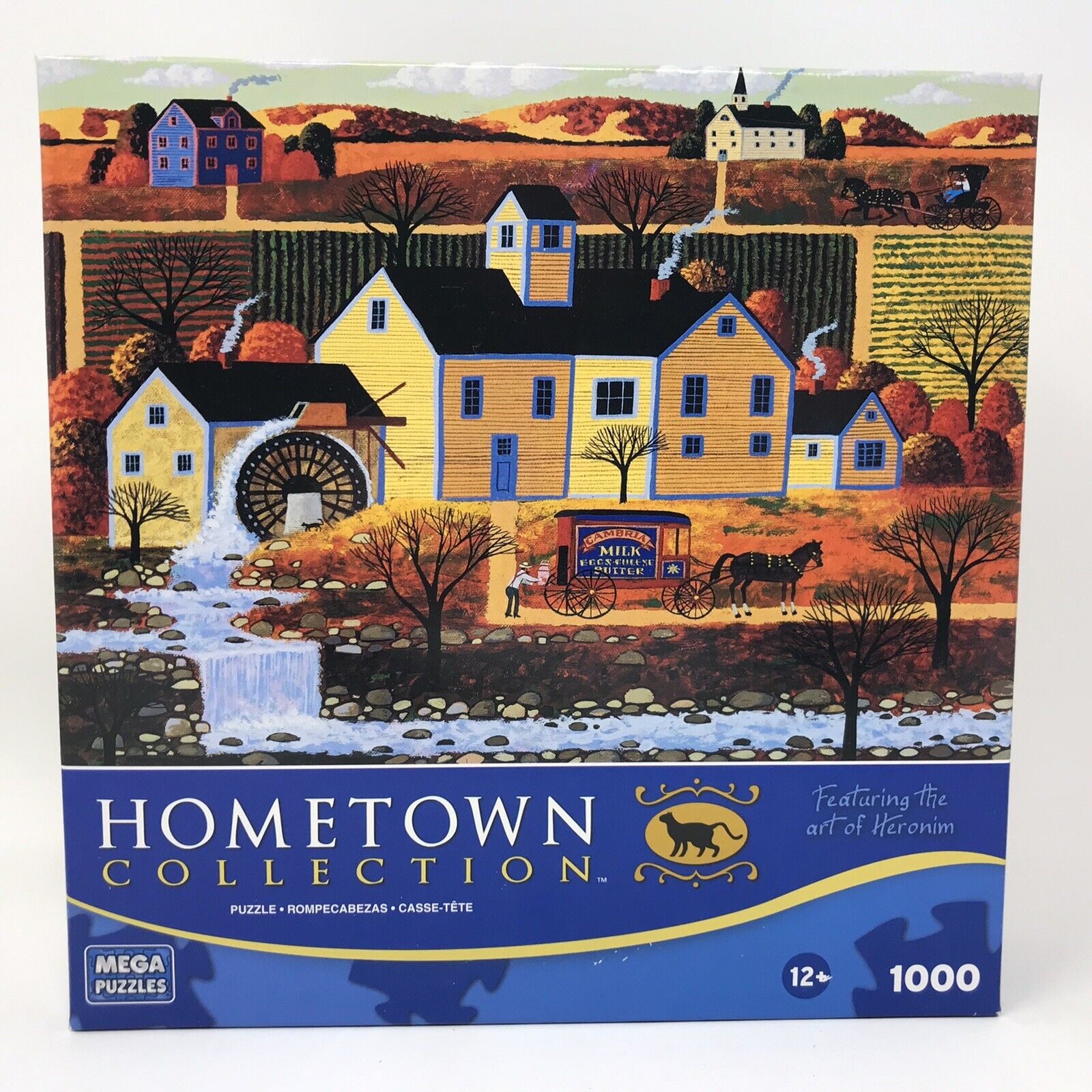 Hometown Collection by Heronim 2010 Delivery at the Mill 1000 Pc Puzzle Complete