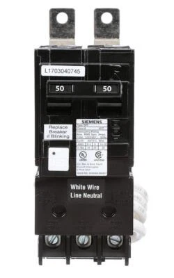 SIEMENS / ITE bf250a - Siemens 50 Amp Double Pole GFCI Bolt-On Circuit Breaker