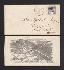 NEW HAMPSHIRE: Gorham, NH #114 - Tip Top House Mt Washington Illustration