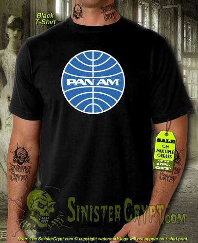 Pan Am t-shirt, Airlines Jets Flying 