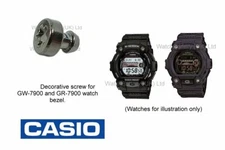 Casio GW-7900, GR-7900, GW7900, GR7900 Bezel Screw in GUN METAL Colour - Qty 1-4