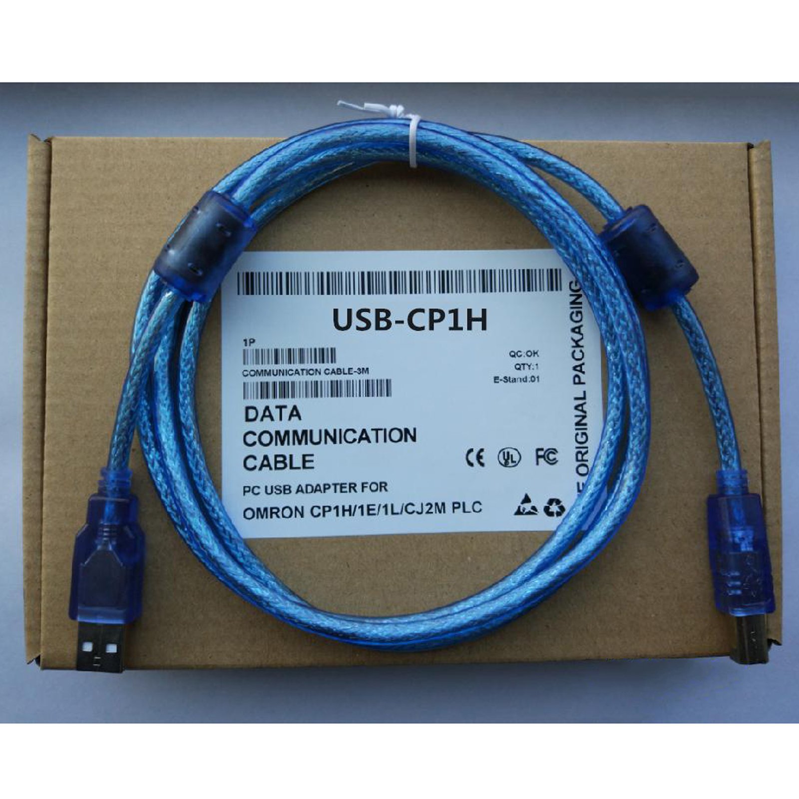1PC USB-CP1H Programming Cable For Omron CP1H/CP1E/CP1L PLC Cable New