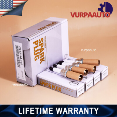 4PCS Spark Plugs PE5S18110 For denso Mazda 2 3 6 CX-3 CX-5 Axela Demio ZC20HPR11