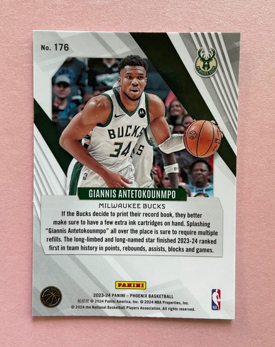 2023-24 Panini Phoenix Basketball Giannis Antetokounmpo #176