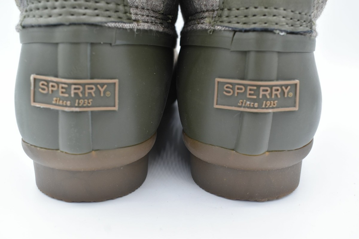 Sperry Mens Size 11.5 Saltwater Camo Water Resistant Lace Up‎ Duck Boots Shoes Saltwater™ Thinsulate™ Duck Lug Boot Brown | Sperry main image 3