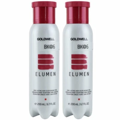 Goldwell Elumen 2 x 200 ml BK@6 Haarfarbe permanente farbintensive Farbe Set