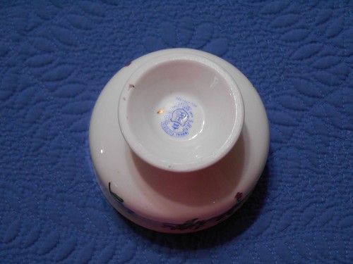 Royal Victoria Dessert Cup Fine Bone China England with Purple Flowers - Picture 7 of 9