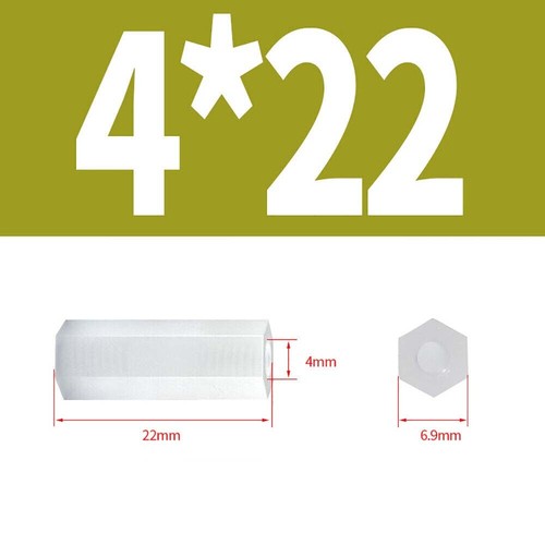 M2 - M5 White Nylon Female Spacers Hex Standoff Pillar PCB Insulator Studs - Picture 64 of 82