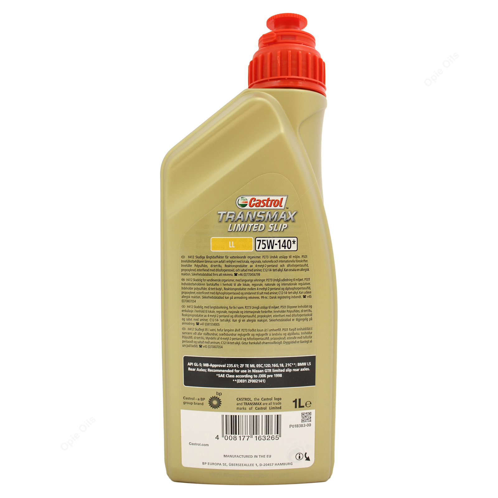 Castrol TRANSMAX Limited Slip LL 75W140 75W140 Fully Synth Gear Oil 1