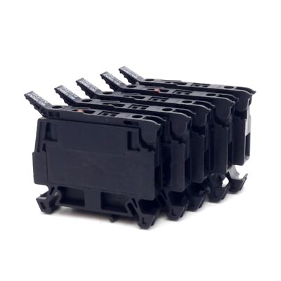 Lot of 5 Weidmuller 1886570000 Fuse Terminal Block, 60-150VAC/DC 6.3A, DIN Rail