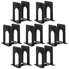 Book Ends Metal Bookends for Shelves14 Pcs Book End to Hold Books Heavy DutyB...