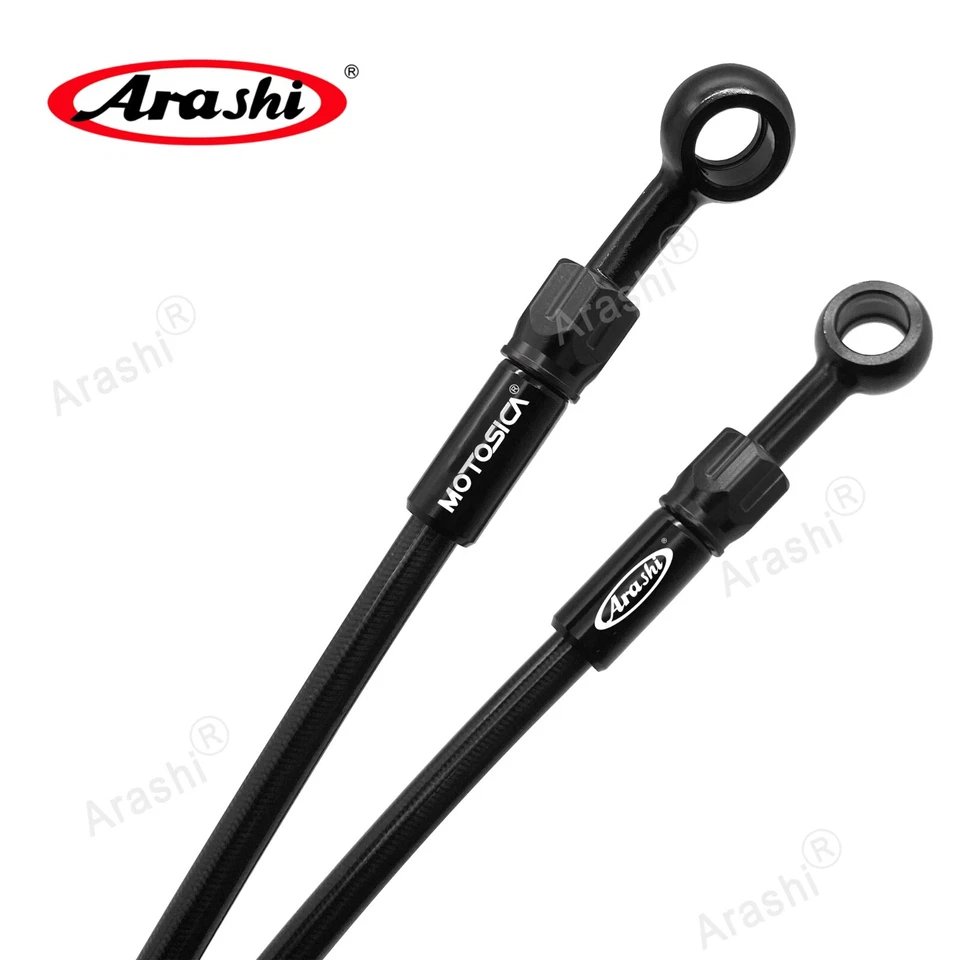 Línea de freno de manguera de freno de acero inoxidable Arashi 95 cm para Honda CBR600RR 2005-2024 2017 Foto 3 de 4