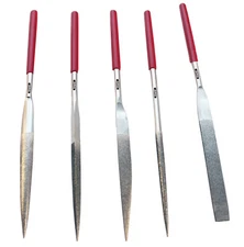 Diamond Coated File Set 5 Pcs 8.5" Jewelry Filing Ceramics Tile Glass Metal