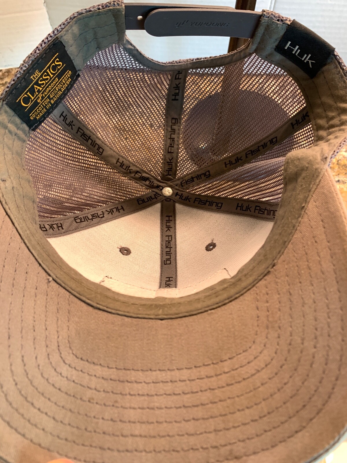 HUK SOLID Gray TRUCKER CAP Snap Back Adjustable M… - image 6