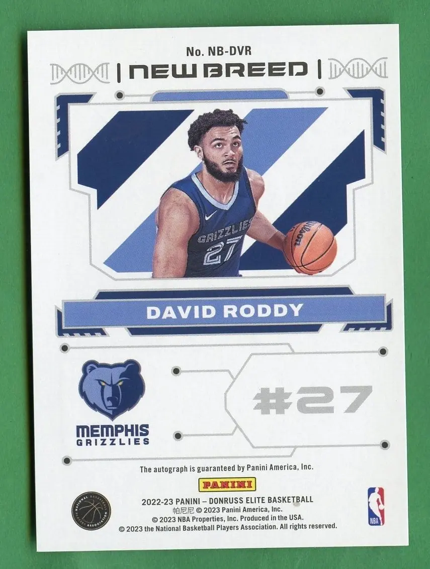 Men's Fanatics Branded David Roddy Navy Memphis Grizzlies 2022 NBA Draft First Round Pick Fast Break Replica Player Jersey - Icon Edition Size: Large