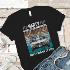 Back to the Future inspired Whatever happens 2020 T-shirt | Black