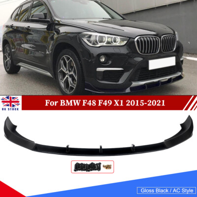 FOR BMW X1 F48 M SPORT FRONT BUMPER SPLITTER LIP REAR DIFFUSER GLOSS ...