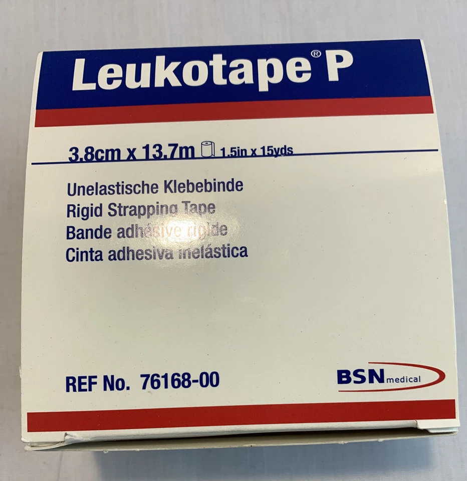 BSN Medical (76168) Leukotape P Zinc Oxide Adhesive Sports Tape, 1.5'' x 15 Yard - Image 2 of 2
