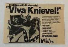 1979 NBC tv movie ad~ VIVA KNIEVEL! Evel Knievel