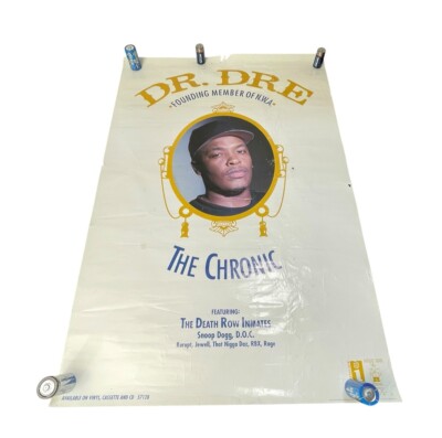 Vintage 1992 Dr Dre The Chronic 24 x36  Promo Poster Death Row USA Original