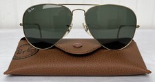 Vintage Ray Ban B  L Aviator Sunglasses 58-14 Gold Wire Wrap Frame/Green Lenses