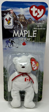 Ty Beanie Babies - Maple The Bear - McDonald's International Plush Toy New VTG