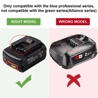 Akku Schlagschrauber 2x 18V 8,0Ah Akku Für Bosch Professional GBA, GSR, GSB – Leistungsstark & Sicher Bosch Batterie 18 V