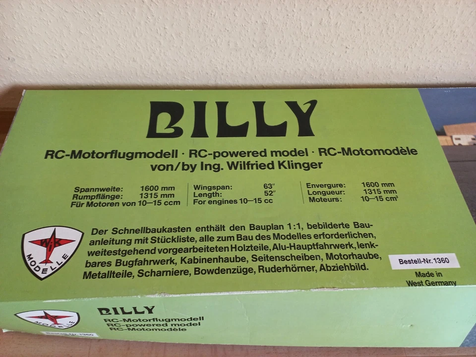 Billy von Wik Modelle - Bild 2 von 4
