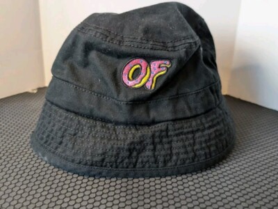 Odd Future X Tyler the Creator Donut Black Bucket Hat Cap Adult 100% Cotton