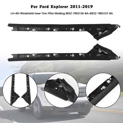 L+R Windschutzscheibe Innen Säule Zierleiste für Ford Explorer 11-2019