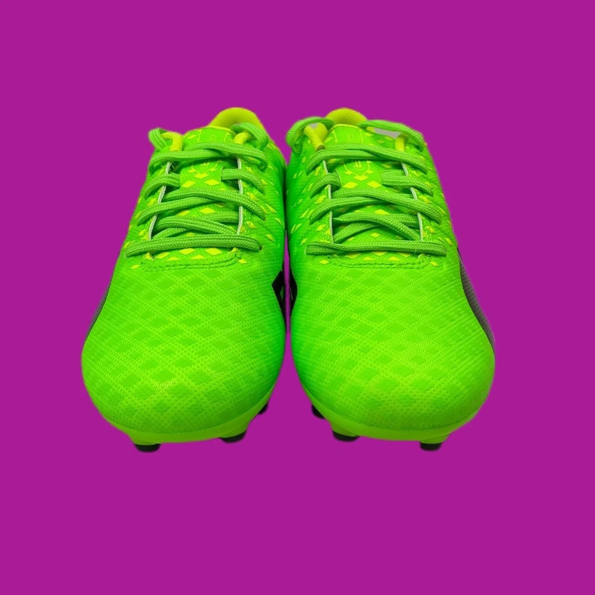 PUMA evoPOWER Vigor 3 AG Football Boots Neon Green Yellow UK 2