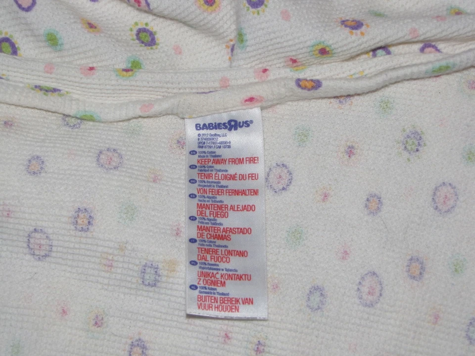 MANTA TÉRMICA BEBÉ NIÑA BEBÉ R US KOALA BLANCO PÚRPURA CÍRCULO LUNARES CORAZÓN Foto 2 de 4