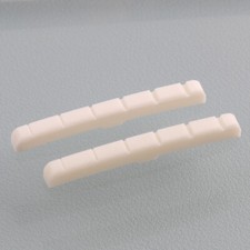 2pcs Slotted Bone Nut Curved Bottom for TL/ST Electric Guitar 43mm