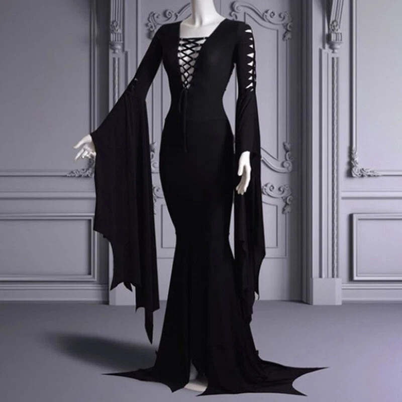 morticia dress