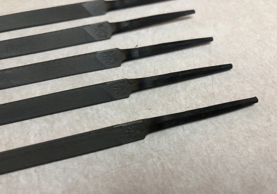 5 Nicholson Triangle Files Slim Black Diamond 6 英寸全新美国制造复古 — 第 2/4 张图片