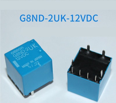 2Pcs NEW OMRON Hand Brake Load Relay G8ND-2UK 12VDC 30A 8-feet 12V