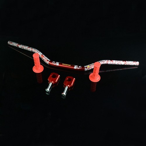 Red Handlebar Handle Fat Bar Clamps Grips For CR80R/85R CRF150R CRF250R - Picture 2 of 12