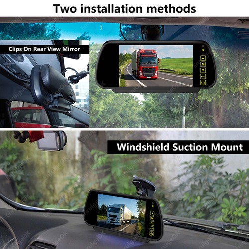 Monitor de 7" y doble luz de freno trasera cámara de marcha atrás para relé Fiat Ducato Citroen - Imagen 6 de 22