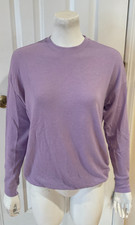 Alo Yoga Soho Oversized Pullover Sweatshirt in Lavender Sz XS