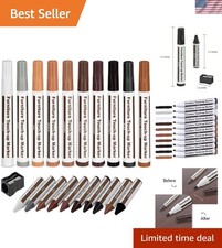 Furniture Repair Kit Wood Markers Wax Sticks, for Stains, Scratches, Wood Flo...