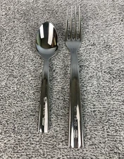 Tiffany and Co. Stainless Modern 1837 Collection 18/10 Fork & Spoon Set