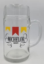 Michelob Ultra Heavy Beer Glass Stein Mug With Handle 1L Vintage